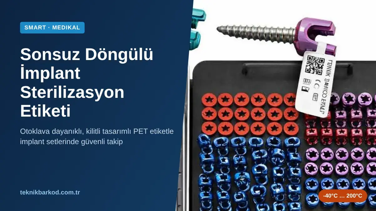 Sonsuz Döngülü İmplant Sterilizasyon Etiketi